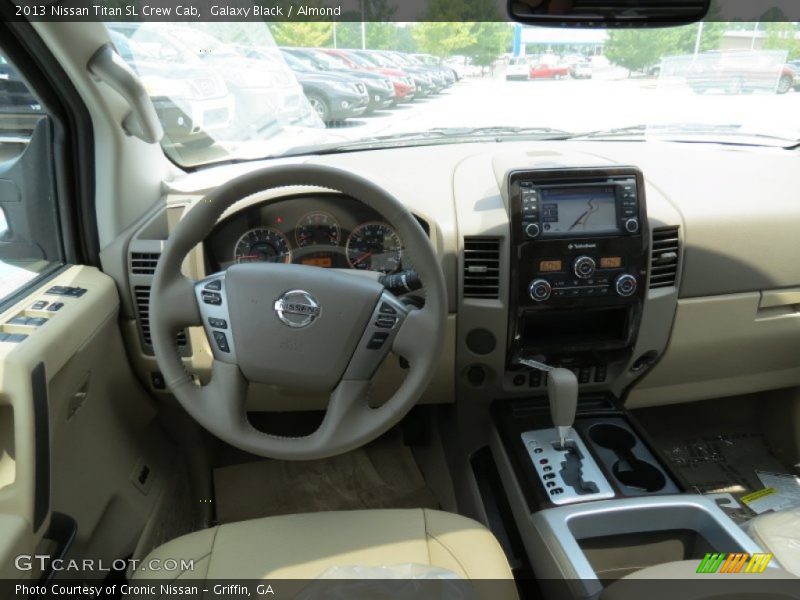 Galaxy Black / Almond 2013 Nissan Titan SL Crew Cab