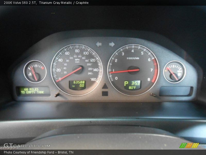 Titanium Gray Metallic / Graphite 2006 Volvo S60 2.5T