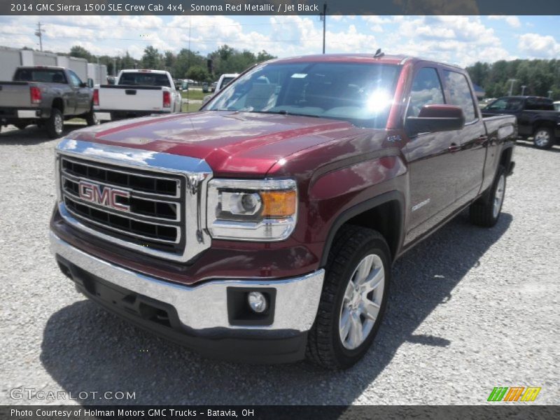 Sonoma Red Metallic / Jet Black 2014 GMC Sierra 1500 SLE Crew Cab 4x4