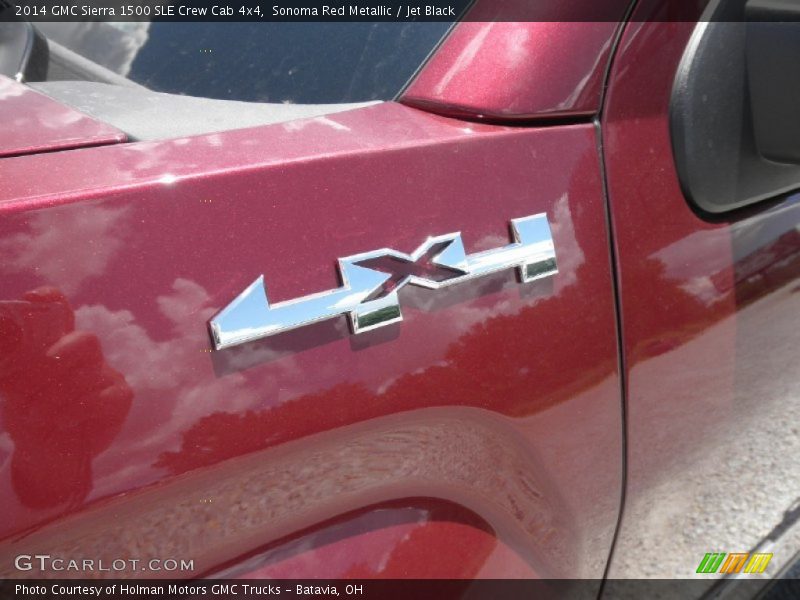 Sonoma Red Metallic / Jet Black 2014 GMC Sierra 1500 SLE Crew Cab 4x4