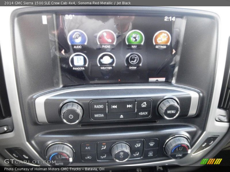 Sonoma Red Metallic / Jet Black 2014 GMC Sierra 1500 SLE Crew Cab 4x4