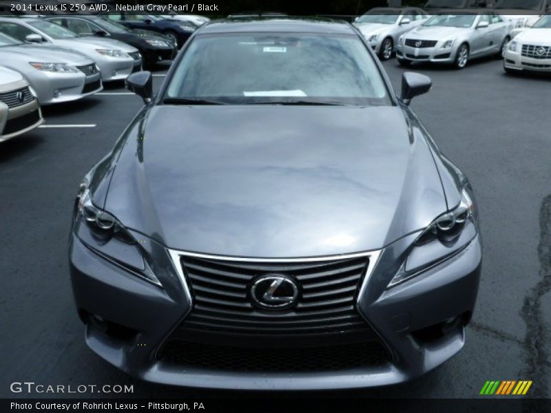 Nebula Gray Pearl / Black 2014 Lexus IS 250 AWD