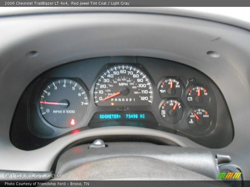 Red Jewel Tint Coat / Light Gray 2006 Chevrolet TrailBlazer LT 4x4