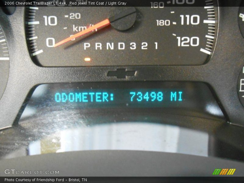 Red Jewel Tint Coat / Light Gray 2006 Chevrolet TrailBlazer LT 4x4