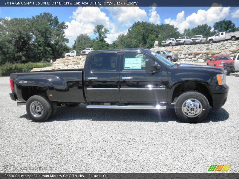 Onyx Black / Ebony 2014 GMC Sierra 3500HD Denali Crew Cab 4x4 Dually