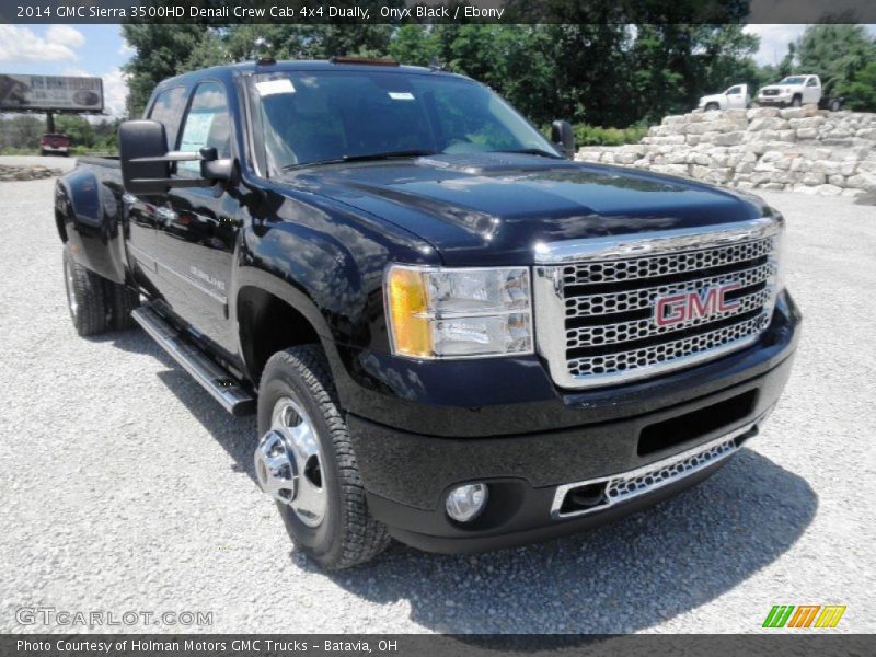 Onyx Black / Ebony 2014 GMC Sierra 3500HD Denali Crew Cab 4x4 Dually