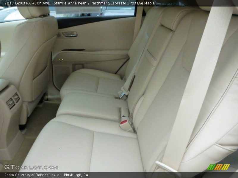 Starfire White Pearl / Parchment/Espresso Birds Eye Maple 2013 Lexus RX 450h AWD