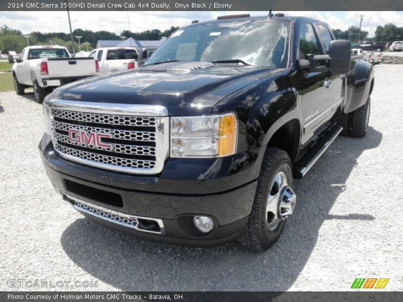 Onyx Black / Ebony 2014 GMC Sierra 3500HD Denali Crew Cab 4x4 Dually