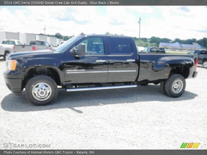 Onyx Black / Ebony 2014 GMC Sierra 3500HD Denali Crew Cab 4x4 Dually