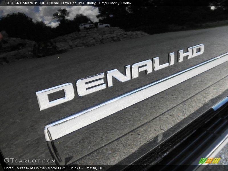 Onyx Black / Ebony 2014 GMC Sierra 3500HD Denali Crew Cab 4x4 Dually