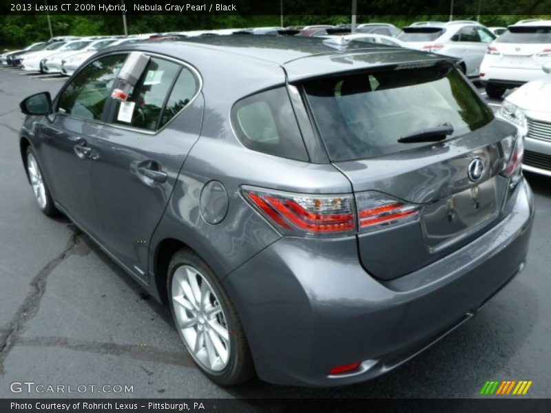 Nebula Gray Pearl / Black 2013 Lexus CT 200h Hybrid
