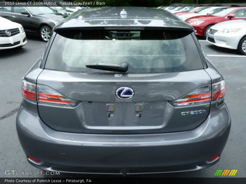 Nebula Gray Pearl / Black 2013 Lexus CT 200h Hybrid