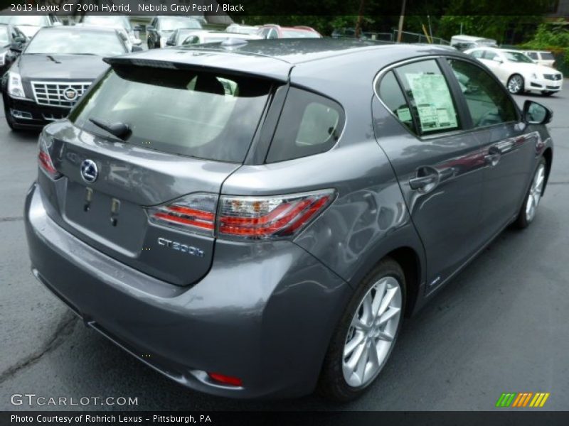 Nebula Gray Pearl / Black 2013 Lexus CT 200h Hybrid