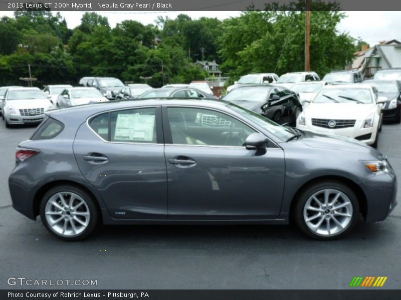 Nebula Gray Pearl / Black 2013 Lexus CT 200h Hybrid