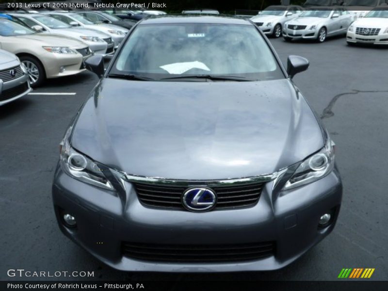 Nebula Gray Pearl / Black 2013 Lexus CT 200h Hybrid