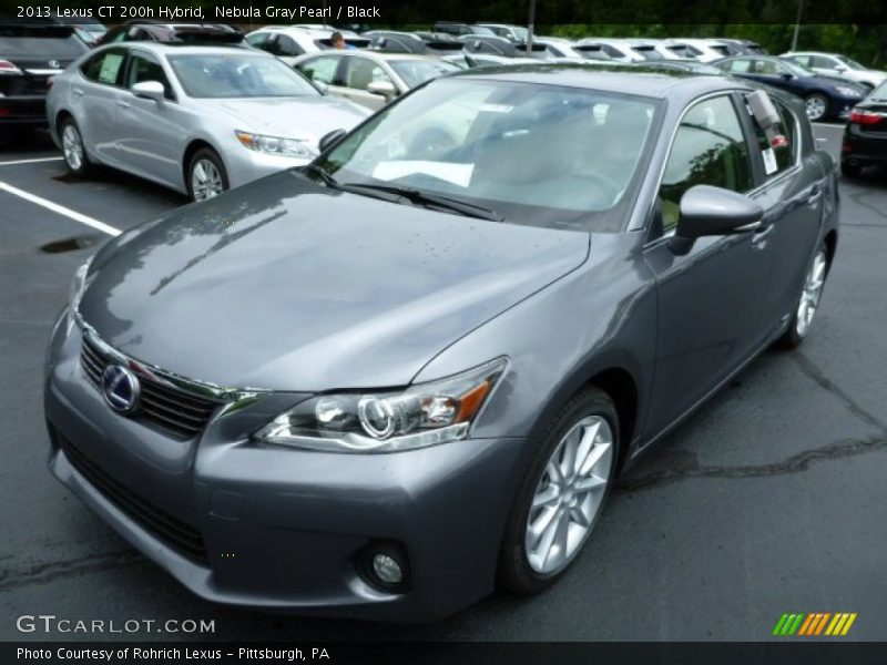 Nebula Gray Pearl / Black 2013 Lexus CT 200h Hybrid