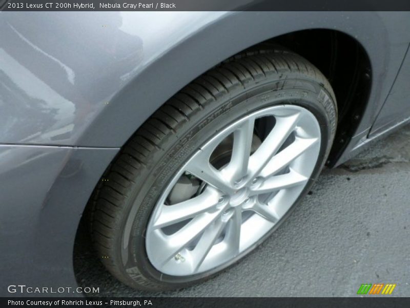 Nebula Gray Pearl / Black 2013 Lexus CT 200h Hybrid