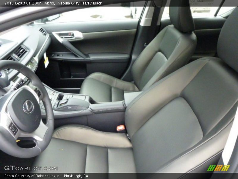 Nebula Gray Pearl / Black 2013 Lexus CT 200h Hybrid