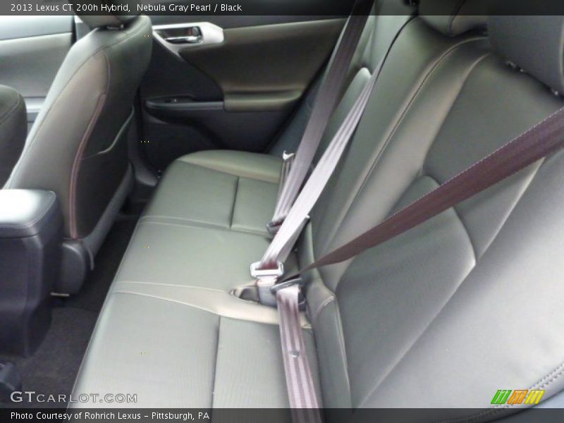 Nebula Gray Pearl / Black 2013 Lexus CT 200h Hybrid