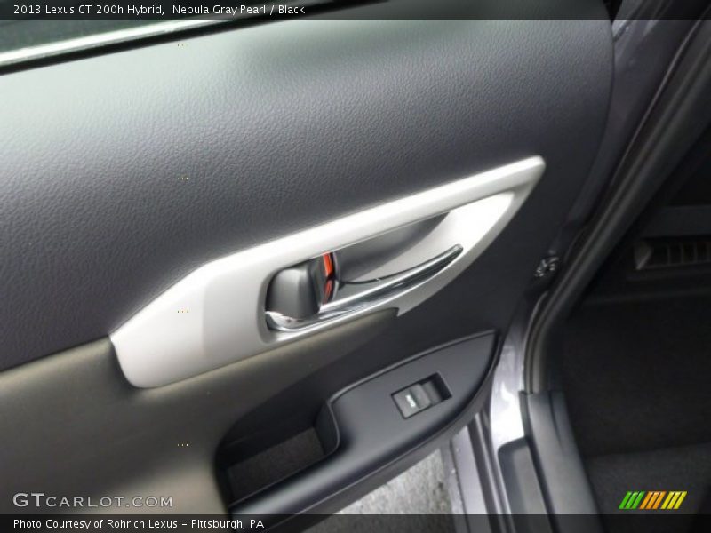 Nebula Gray Pearl / Black 2013 Lexus CT 200h Hybrid