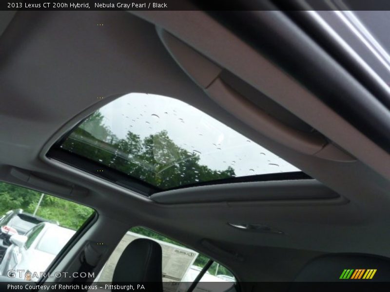 Nebula Gray Pearl / Black 2013 Lexus CT 200h Hybrid