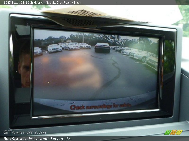 Nebula Gray Pearl / Black 2013 Lexus CT 200h Hybrid