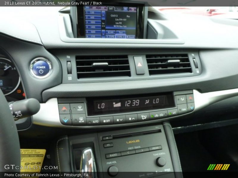 Nebula Gray Pearl / Black 2013 Lexus CT 200h Hybrid