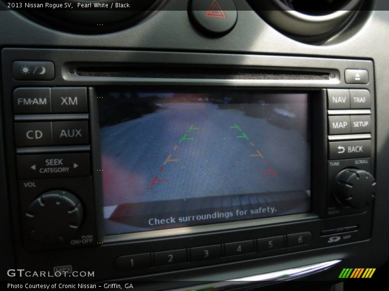 Pearl White / Black 2013 Nissan Rogue SV