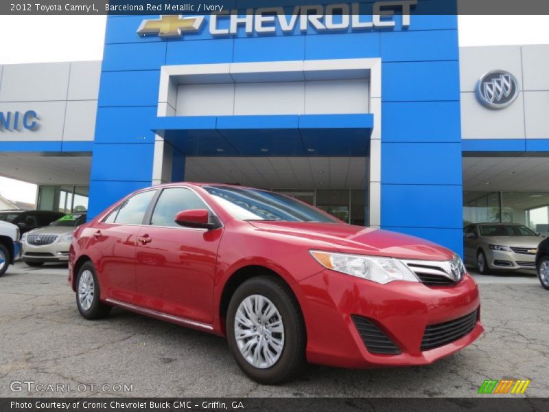 Barcelona Red Metallic / Ivory 2012 Toyota Camry L