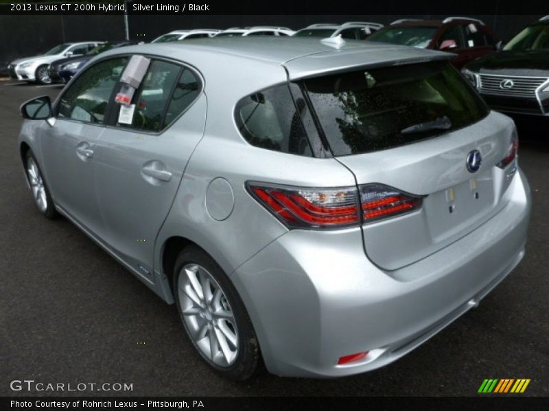 Silver Lining / Black 2013 Lexus CT 200h Hybrid