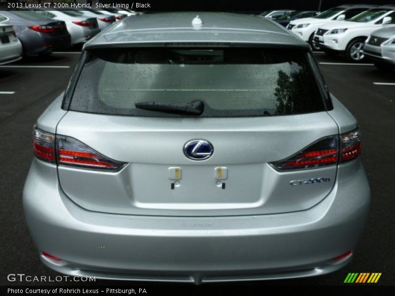 Silver Lining / Black 2013 Lexus CT 200h Hybrid