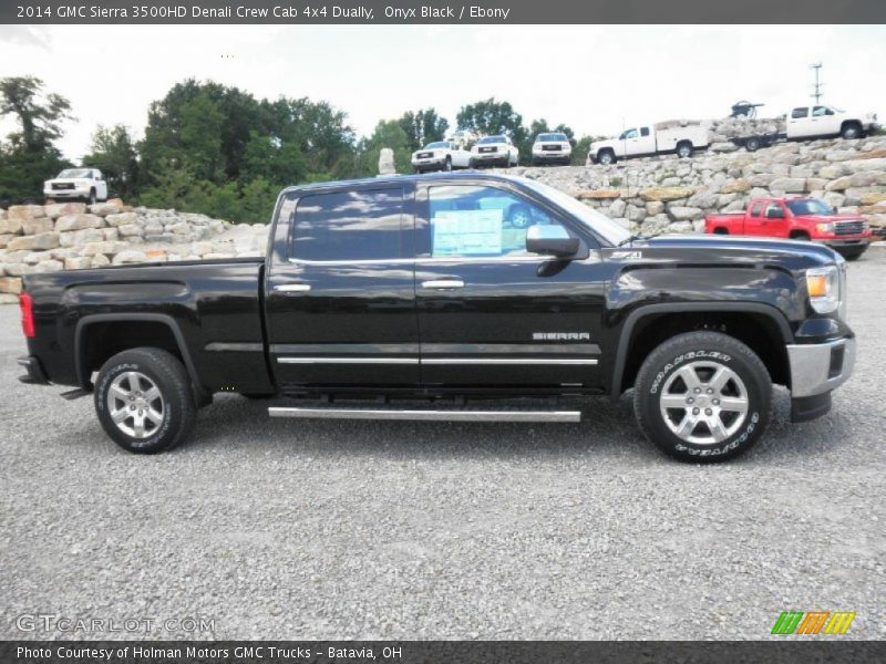 Onyx Black / Ebony 2014 GMC Sierra 3500HD Denali Crew Cab 4x4 Dually