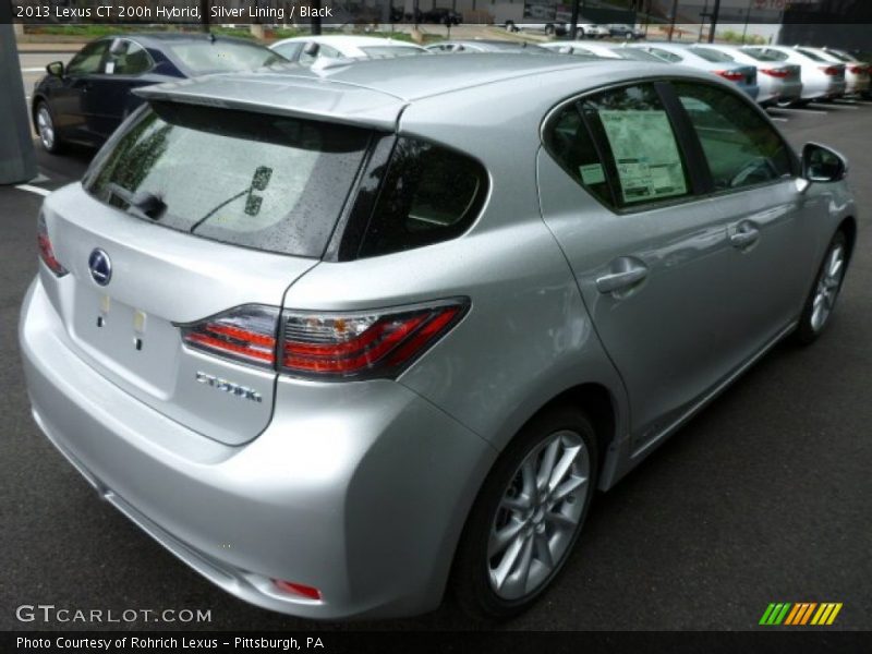 Silver Lining / Black 2013 Lexus CT 200h Hybrid