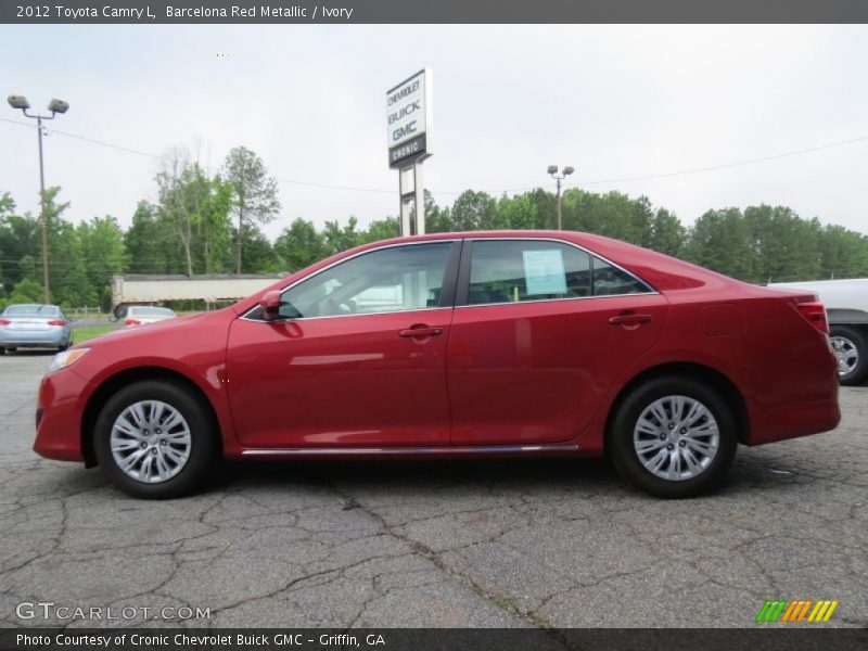 Barcelona Red Metallic / Ivory 2012 Toyota Camry L