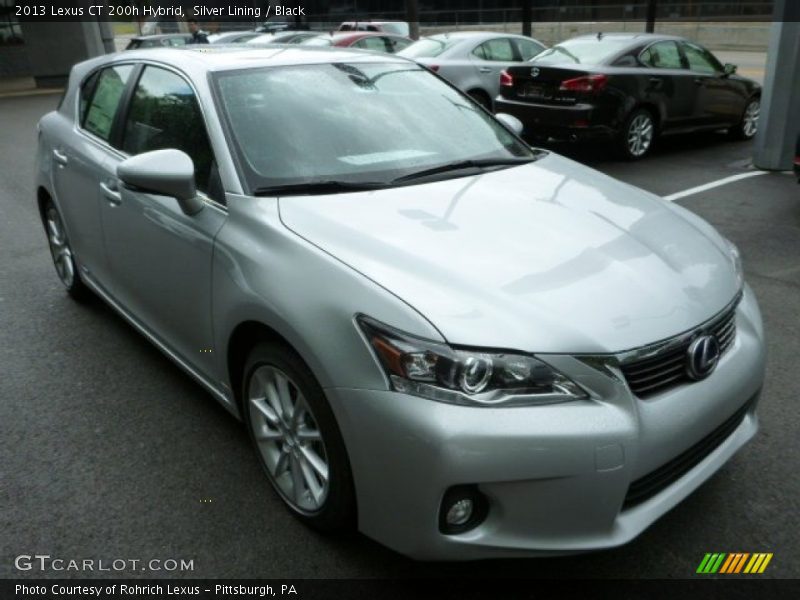 Silver Lining / Black 2013 Lexus CT 200h Hybrid