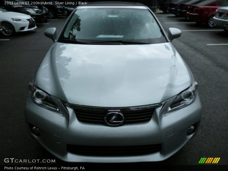 Silver Lining / Black 2013 Lexus CT 200h Hybrid