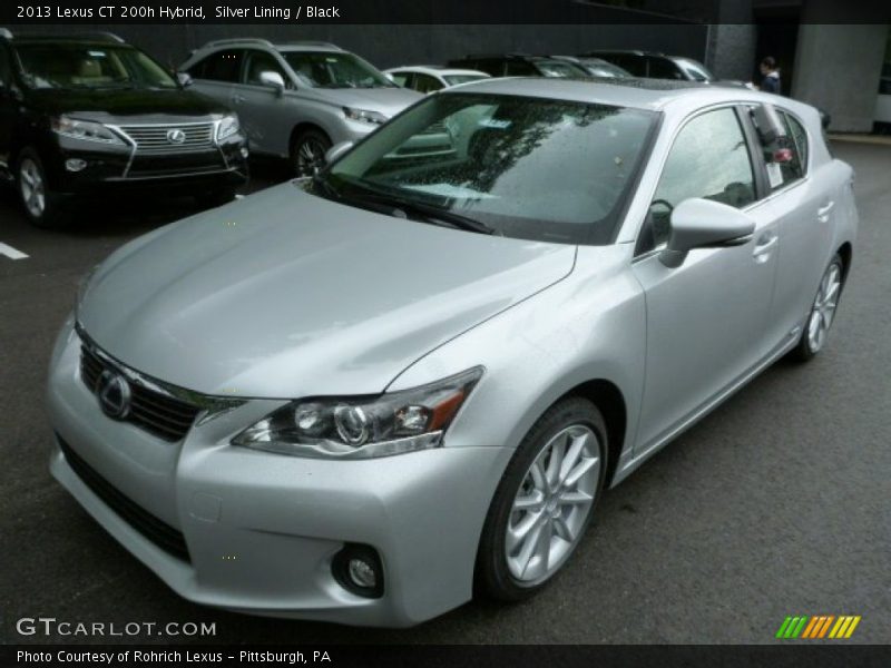 Silver Lining / Black 2013 Lexus CT 200h Hybrid