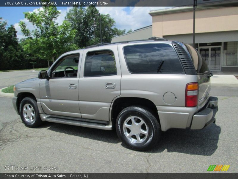 Pewter Metallic / Stone Gray 2002 GMC Yukon Denali AWD