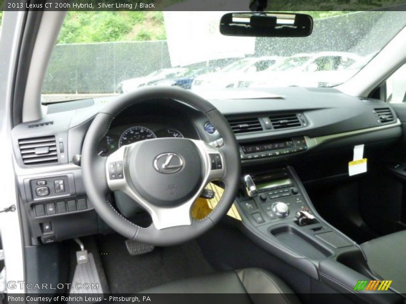 Silver Lining / Black 2013 Lexus CT 200h Hybrid