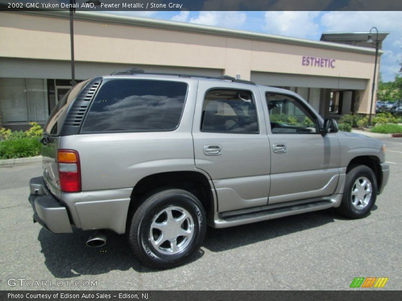 Pewter Metallic / Stone Gray 2002 GMC Yukon Denali AWD