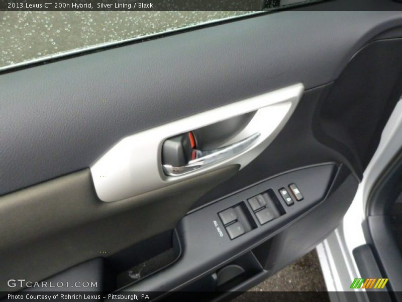 Silver Lining / Black 2013 Lexus CT 200h Hybrid