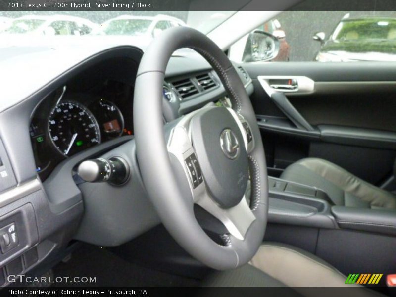 Silver Lining / Black 2013 Lexus CT 200h Hybrid