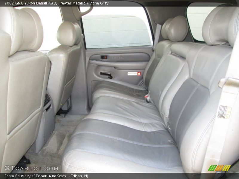 Pewter Metallic / Stone Gray 2002 GMC Yukon Denali AWD
