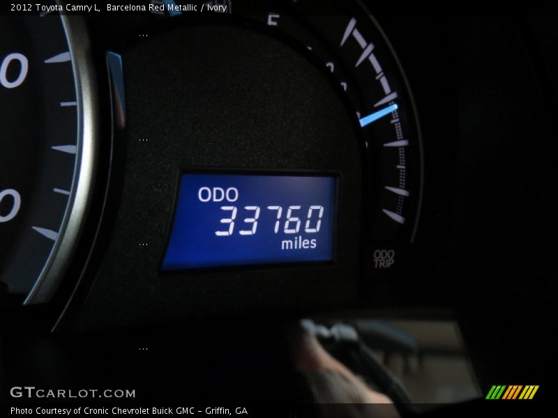 Barcelona Red Metallic / Ivory 2012 Toyota Camry L