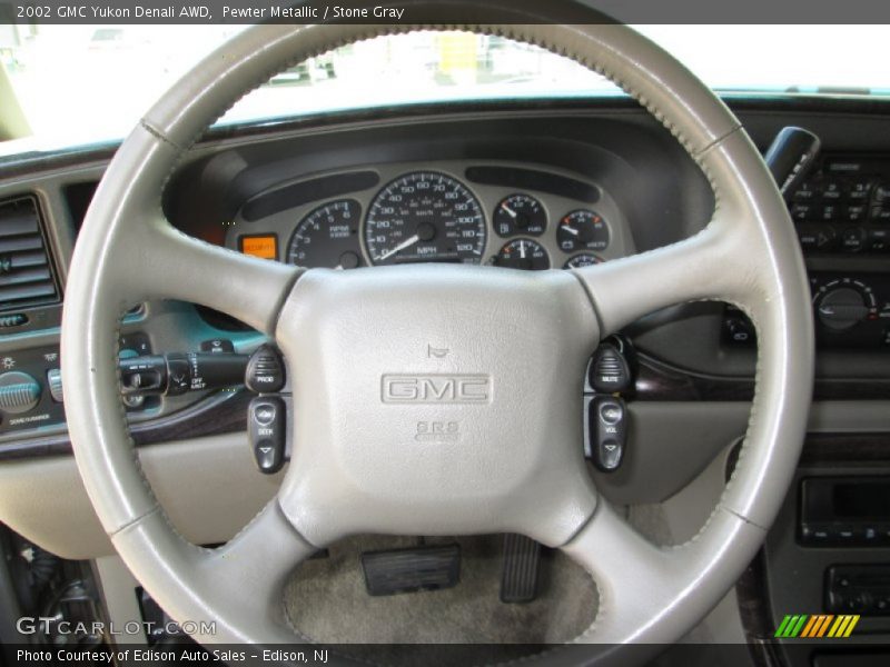 Pewter Metallic / Stone Gray 2002 GMC Yukon Denali AWD