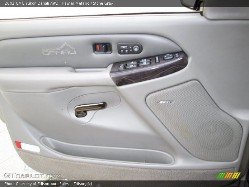 Pewter Metallic / Stone Gray 2002 GMC Yukon Denali AWD