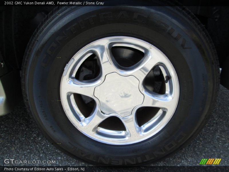 Pewter Metallic / Stone Gray 2002 GMC Yukon Denali AWD