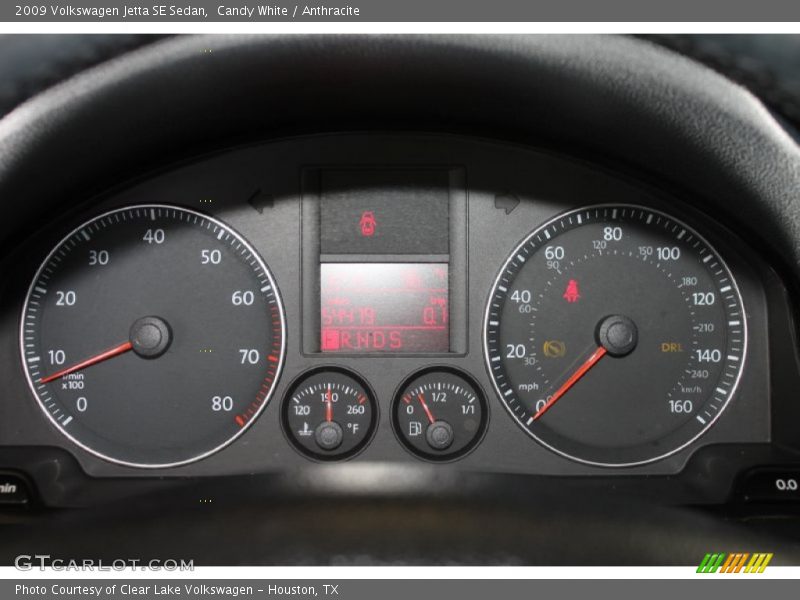 Candy White / Anthracite 2009 Volkswagen Jetta SE Sedan