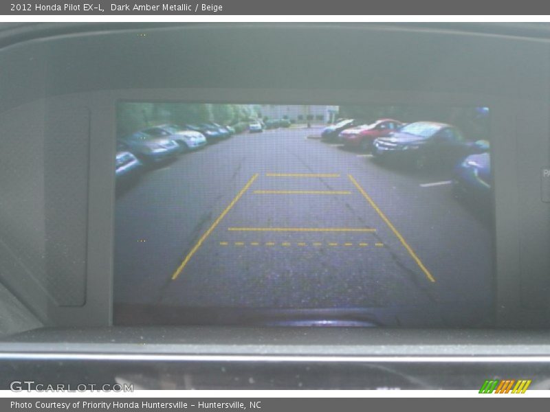 Dark Amber Metallic / Beige 2012 Honda Pilot EX-L