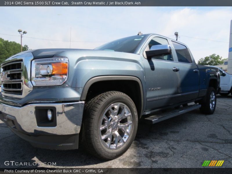 Stealth Gray Metallic / Jet Black/Dark Ash 2014 GMC Sierra 1500 SLT Crew Cab